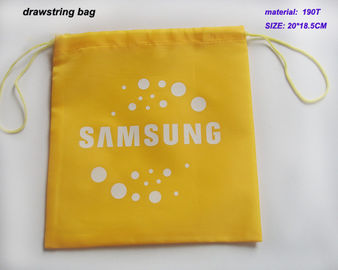 Nylon drawstring gift bags, drawstring pouch, draw string bag