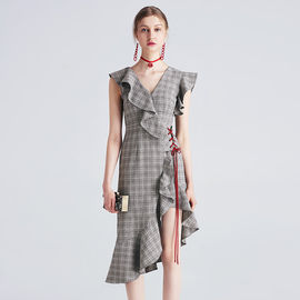 2018 New Fashion Lady Grey Dress
