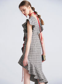 2018 New Fashion Lady Grey Dress