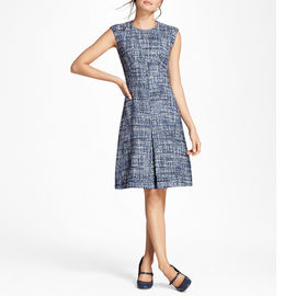 Shimmer Boucle lady sleeveless office dress