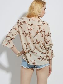 Women Korean Chiffon Floral Print Blouse