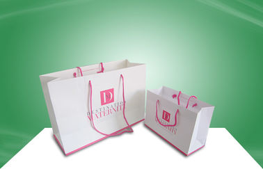 White Paper Shopping Bag Packaging Boxes With Offset Printing