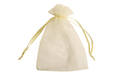 Small Advertising Customized Drawstring Bags , Organza Drawstring Jewelry Pouch