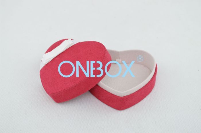 Heart shaped butterfly jewelry box , finger ring packer boxes for girl